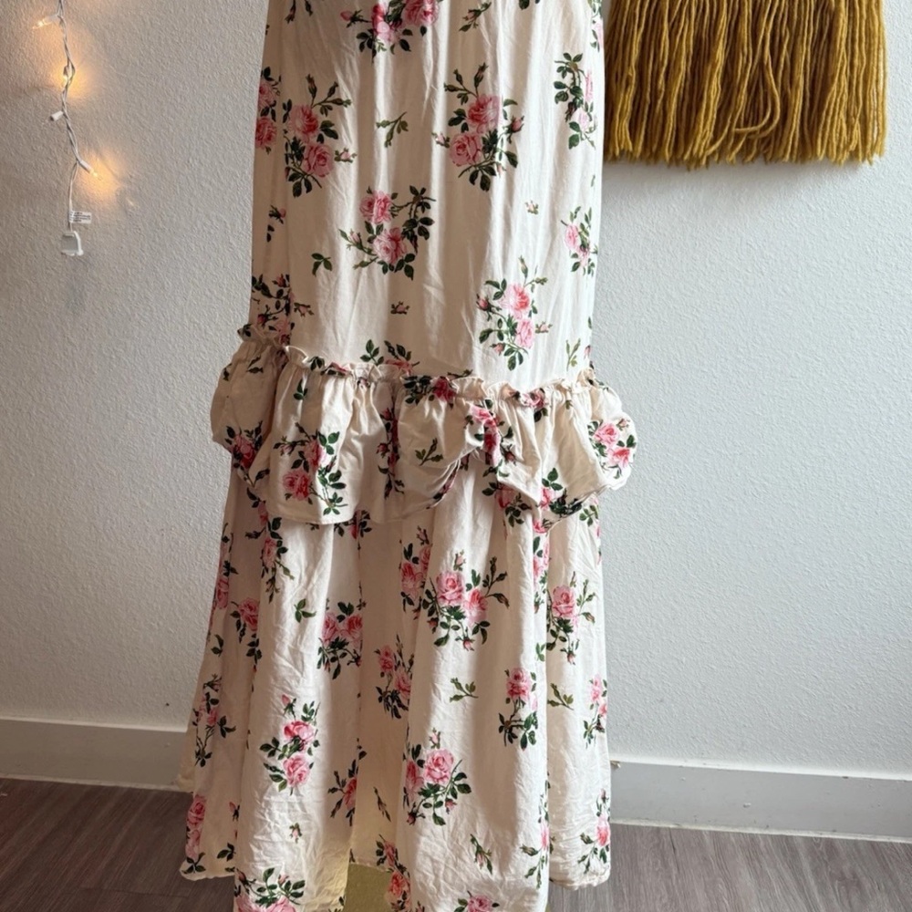 Happy x Nature Women’s XS Dress smocked Floral Boho By Kate Hudson - Picture 3 of 10